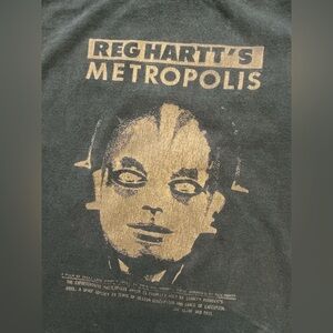 Reg Hartt Metropolis Fritz Lang Film Movie Archivist Black Graphic S/S T-Shirt